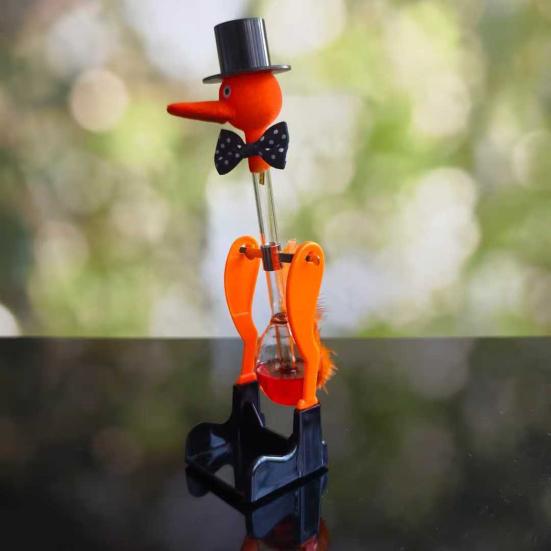 Орнамент «Пьющая птица» со стеклянной трубкой Детская физика Наука Обучение Качающаяся пьющая птица Декорация STEM Образовательная игрушка