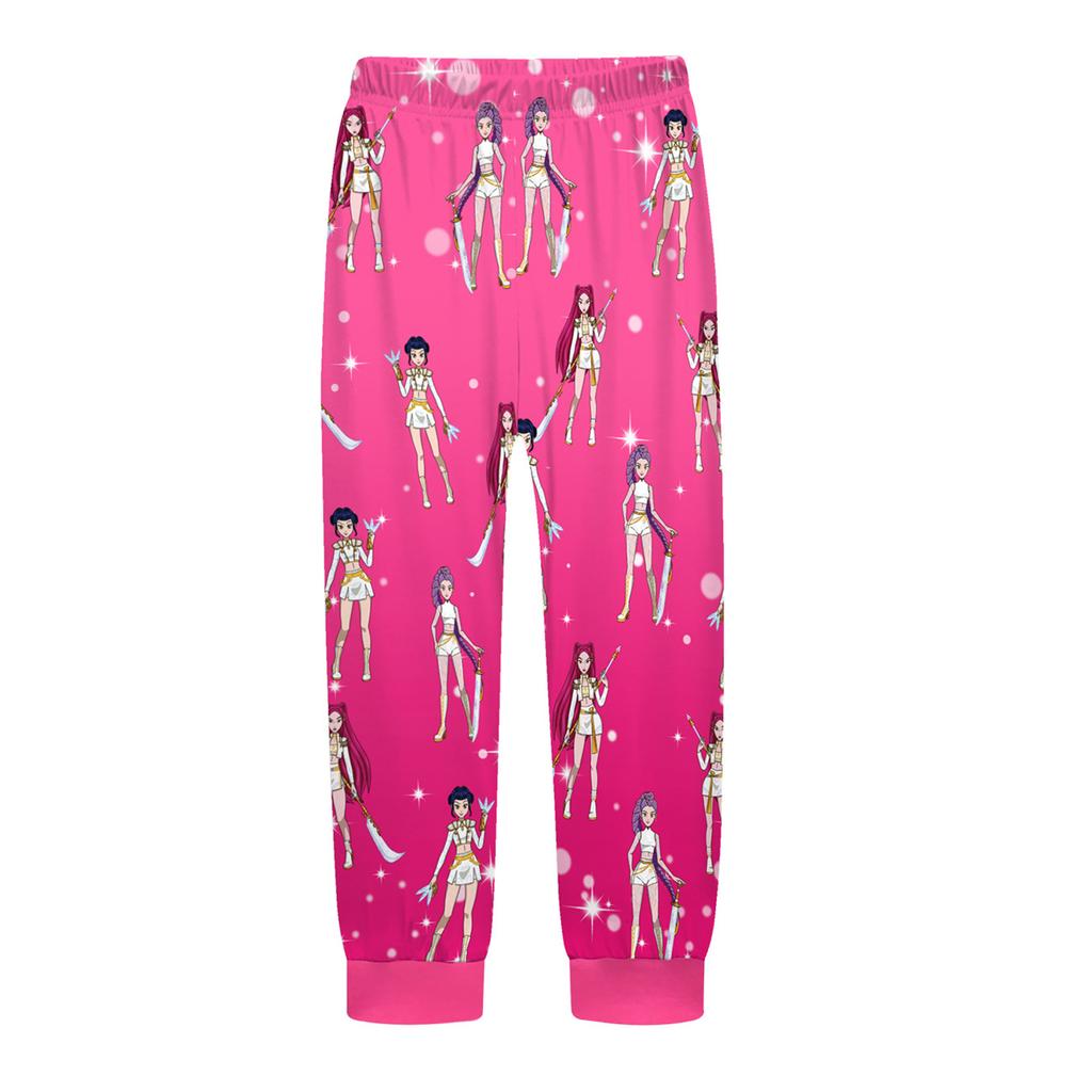 Children's Fashion Suit Skirt Round Neck Long Sleeve Top Pants