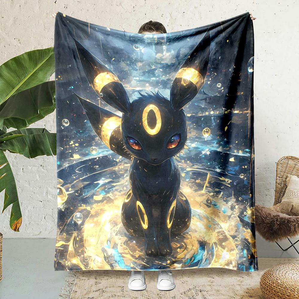 1 шт. Японские игры E-Eevee Umbreon Мультяшное одеяло Аниме Мягкое пушистое плюшевое одеяло Диван Офисное одеяло Плед Пикник Пляжное полотенце