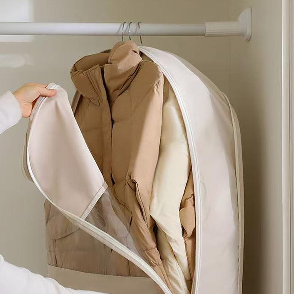 Компактный подвесной чехол для одежды с самокомпрессионной молнией для шкафа, органайзеры для экономии места F0I1