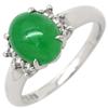 Jadeite DiamondRing Ring Pt900/Jade #13(JP Size) Array