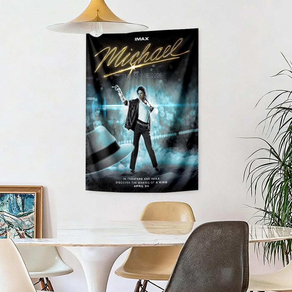 Michael Jackson Wall Decor Tapestry Art For Pet Memorial Birthdaywedding Party Backdrop Family Gift