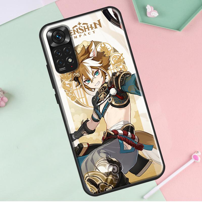 Genshin Impact Gorou для Redmi Note 12 Pro Plus чехол для Redmi Note 10 8 9 11 Pro 12S 11S 10S 9S 9C 10C 12C чехол