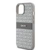 Etui Dkny Leather Mono Stripe & Metal Logo Na Iphone 15 / 14 / 13 - Beżowe