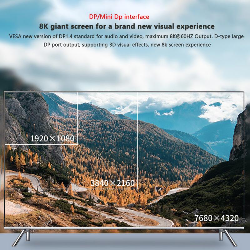 Usb C To Dp/Mini Dp/Vga/Rj45/-совместимый адаптер Usb Type C 8K/4K/1080P Video 1000Mbps Lan Ethernet Converter для Macbook