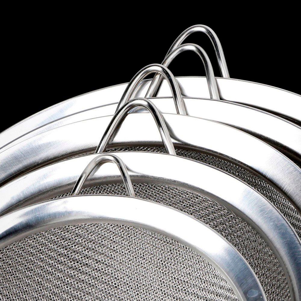 7/8/10/12/14/16/18/20/22cm Kitchen Sieve Tools Flour Strainer Mesh Colander Sifter Stainless Steel