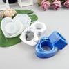 4 Pieces/set of Diy Crystal Epoxy Resin Mold Hexagonal Round Storage Box Table Top Table Towel Buckle Silicone Mold