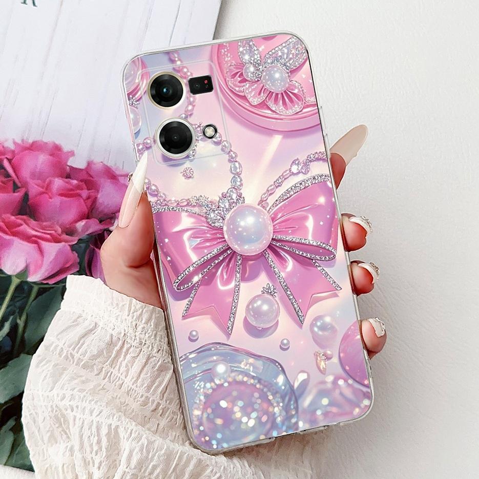 Для Oppo F21 Pro 4G Чехол Reno7 4G CPH2363 Роскошный Популярный Расписной Чехол Мягкий Силиконовый Чехол Для Oppo Reno8 Reno 7 F21s Pro 4G Сумки