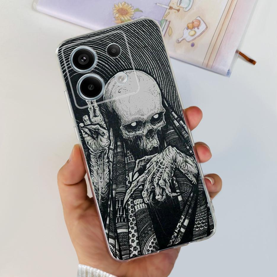 For Xiaomi Poco X6 5G Case PocoX6 Pro New Fashion Painted Cover Clear Silicone Phone Case For Xiaomi Poco X6 Pro X6Pro 5G Bumper