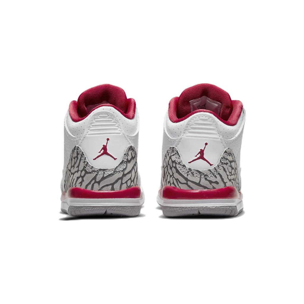 Кроссовки Air Jordan 3 Retro TD Cardinal Red Baby White Light-Curry Cement-Grey 832033-126