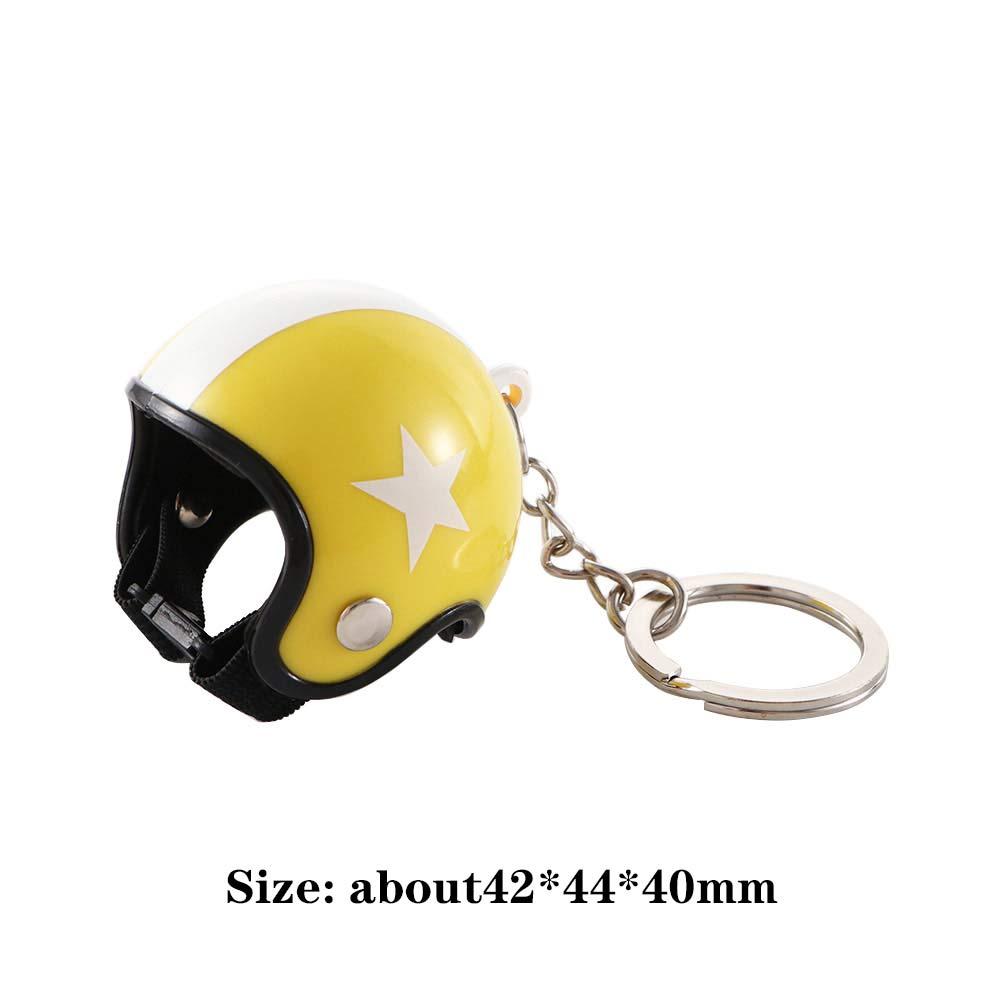 Подарки Модный автомобильный брелок для ключей Мотоциклетный держатель для ключей Защитный шлем Брелок для ключей Авто Украшение Подвеска