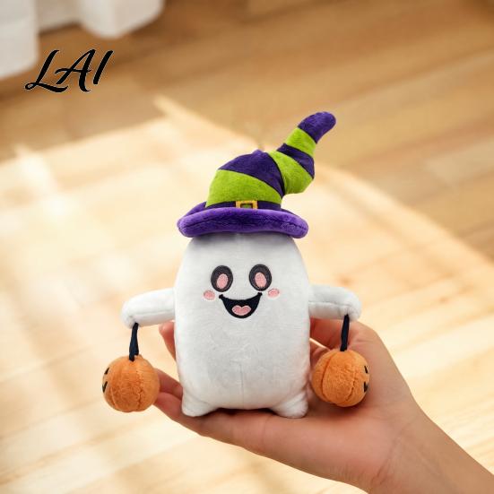 Halloween Surprise Gifts Ghost Plush Keychain Cute Spooky Stuffed Toy Pendant for Backpack Festive Decoration Keys Soft Mini Doll Bag Charm
