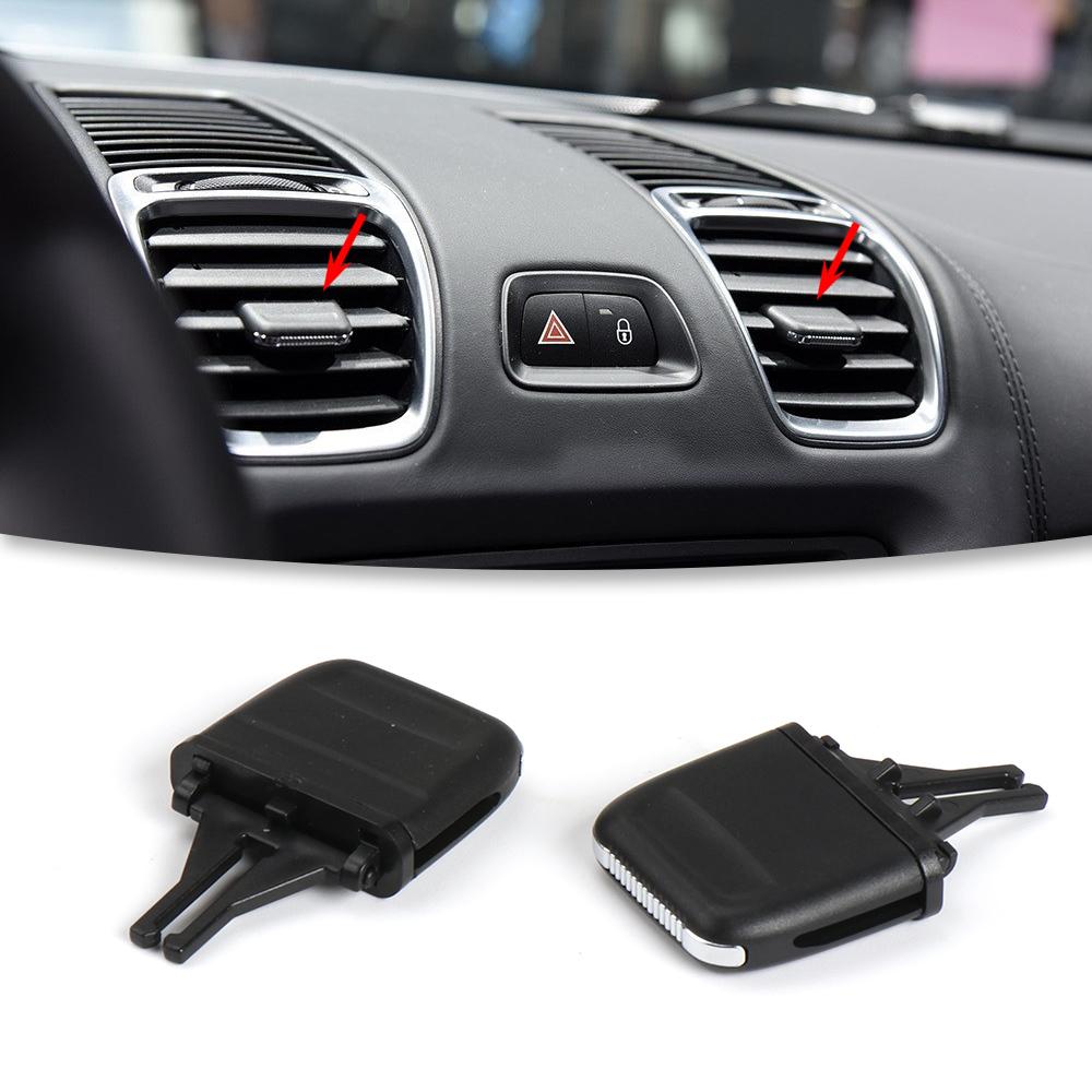 98155214202 Black Car Front Dashboard AC Vent Grille Outlet Tab Clip Slider For Porsche Boxster A/C Air Vent Trim Replacement