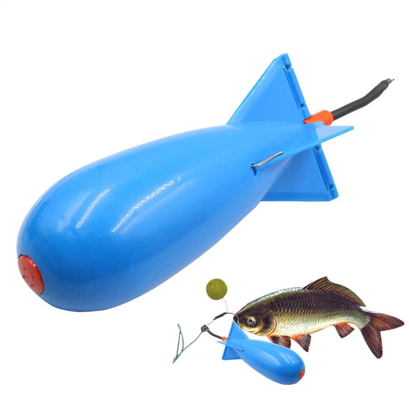 Fishing Accessories Carp Fishing Rocket Feeder Large Small Spod Bombs Float Lure Bait Holder 14.5cm Pellet Rockets Feeders