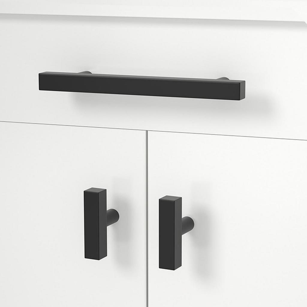 Ручка для шкафа из алюминиевого сплава, квадратная декоративная ручка для кухонного шкафа, гардероба, прочная