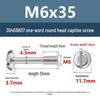 Yigu 304 Stainless Steel Pan Head Captive Screw M3/M4/M5/M6