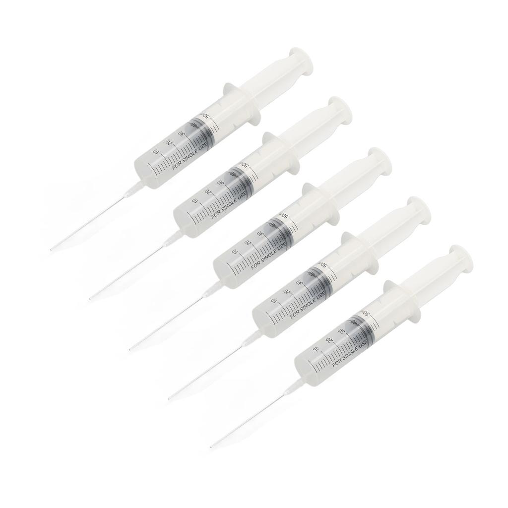 5Pcs Ink Filling Syringe 50ml Injector Drawing Tool with Scale for Printer Cartridge