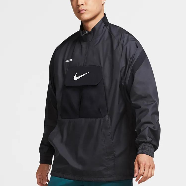 Nike Jackets Men's Black Stand Collar Moderate Other (Unisex) Jackets CK5589 010