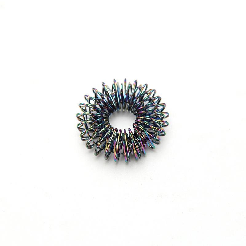 5 шт./компл., черное золото, массажное кольцо для пальцев, кольцо для акупунктуры, терапия, расслабление рук