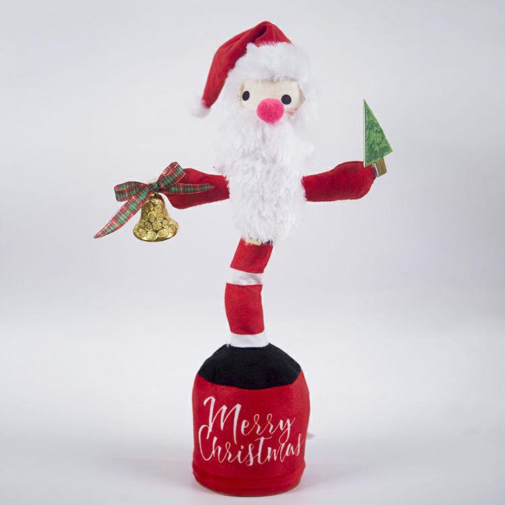 Веселая танцующая рождественская елка Электрическая кукла для рождественской елки Танцующие поющие игрушки для рождественской елки Детские рождественские украшения