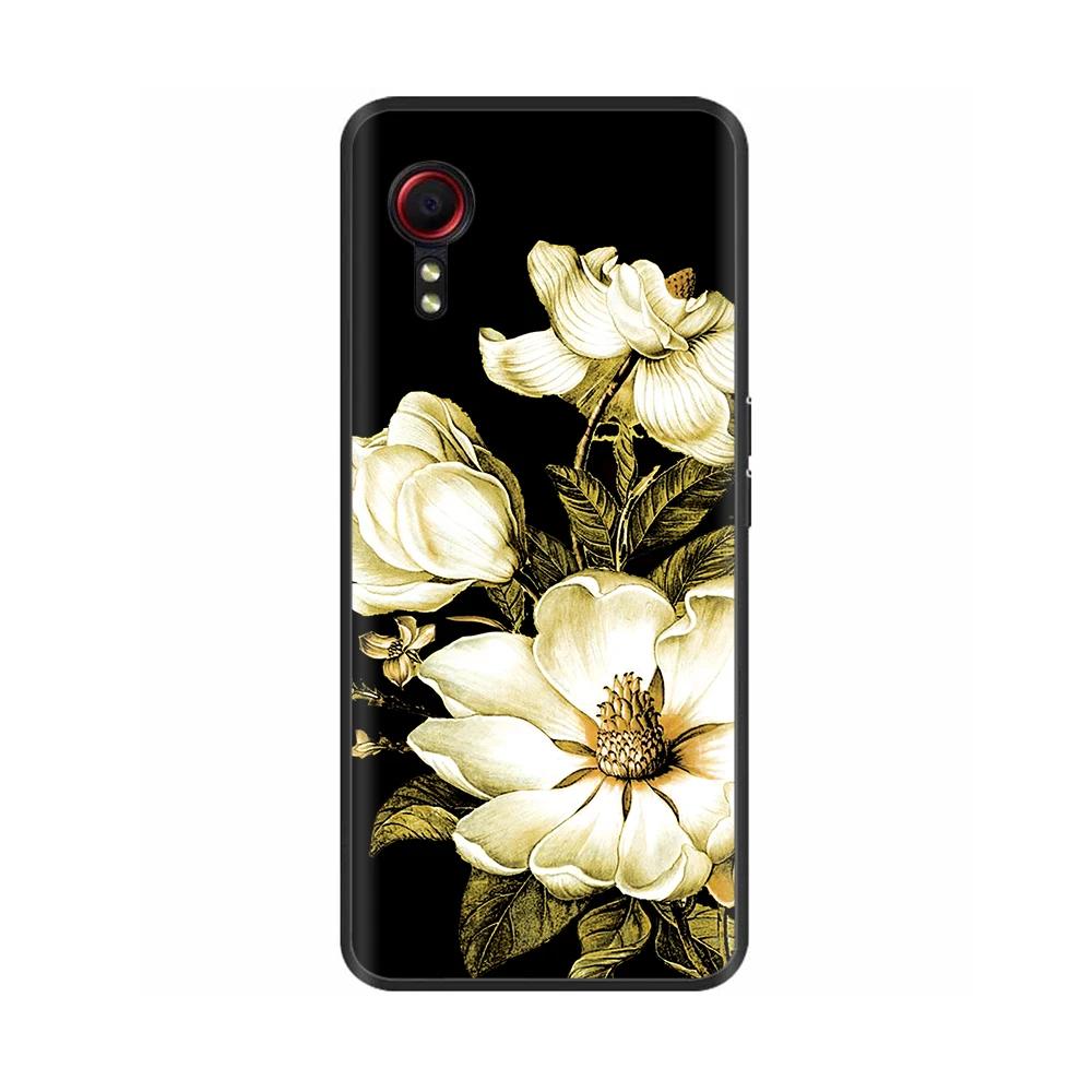 For Samsung Galaxy Xcover7 Xcover 7 Sumsung X Cover7 Cover 7 Case Black TPU Soft Lovely Painted Shockproof Shell Silicone Cover