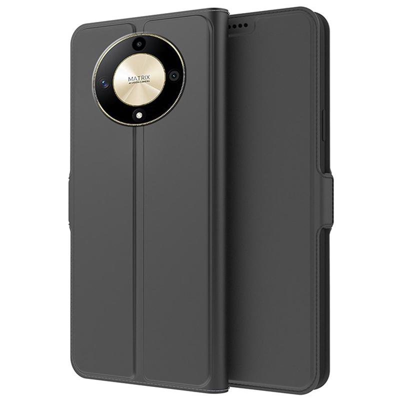 For Honor X9b 5G/Magic6 Lite 5G Phone Case PU Leather Stand Flip Cover with Card Slots