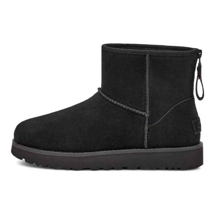 UGG Классические ботинки на молнии с мини-логотипом, черные, женские 1122671-BLK