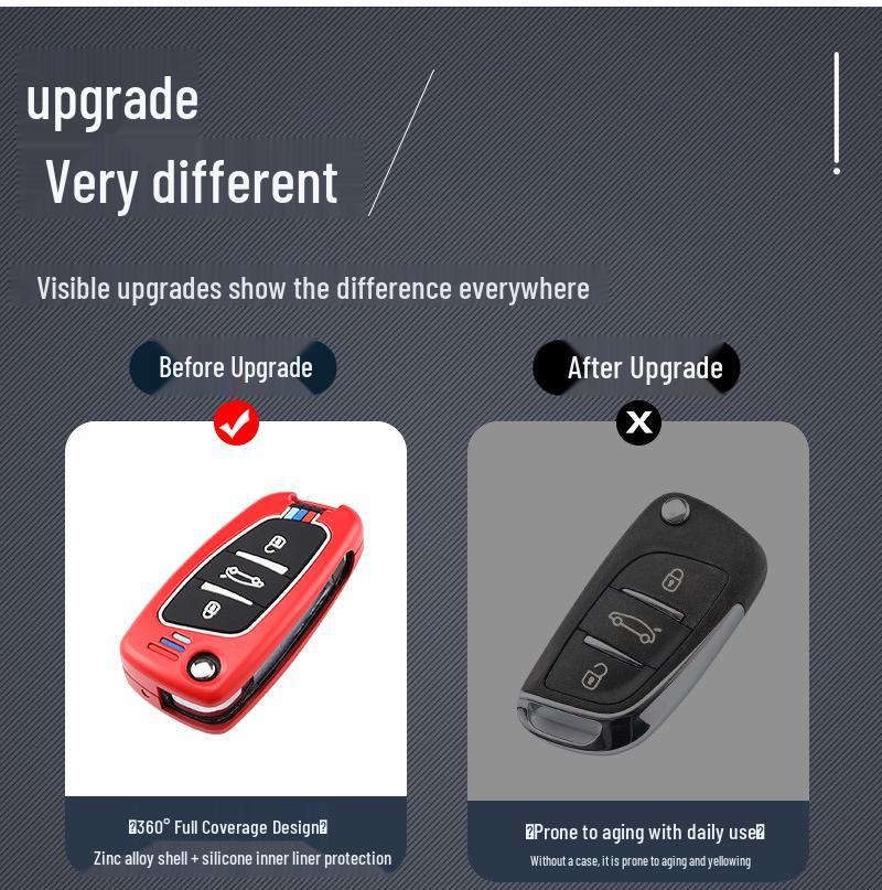 Чехол для ключа Dongfeng Peugeot для моделей 207, 301, 308, 408, 508 и 3008 с логотипом.