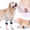 Защита ноги собаки от травм – Мягкий дышащий суставной протектор для крупных собак, Повязка на рану колена и ноги (S/M/L/XL, Серый)