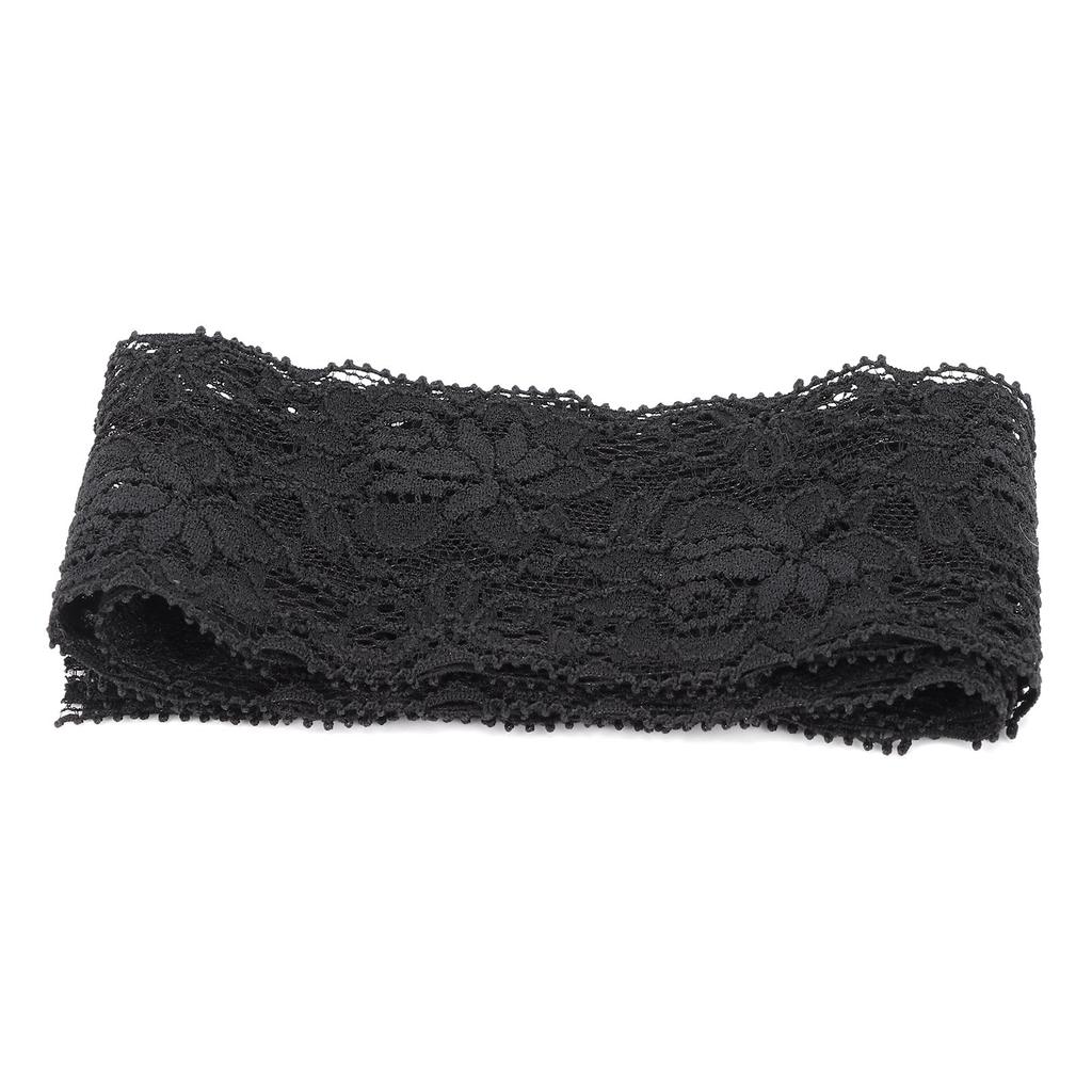 Lace Ribbon Clothing Accessories Decorating Crafts DIY Materials 10 Yard 6cm Width Black