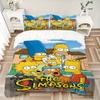 3Pcs Simpsons Family Adventure Bedding Set Quilt Cover Pillowcase Home Christmas Xmas Halloween Gift 1 Duvet Cover 2 Pillowcase M924107