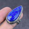Lapis Lazuli Gemstone Handmade 925 Sterling Silver Gift Jewelry Ring Size 9 n6K05