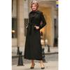 Belted Full Length Hijab Suede Trench Coat