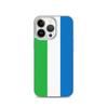 Coque iPhone - iPhone 13 Pro - Drapeau Sierra Leone - Souple - Multicolore - Vertical