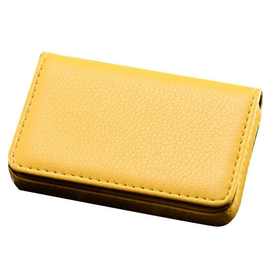 Держатель для визитных карточек из искусственной кожи с магнитной застежкой, тонкий компактный размер, портативный держатель для визитных карточек, органайзер для визитных карточек