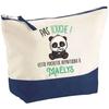 Trousse De Maquillage - PLANETEE - Maëlys Pas Touche Panda - Grand Format - Coton - Impression HD