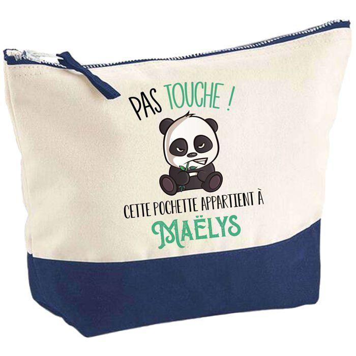 Trousse de maquillage - PLANETEE - Maëlys Pas touche Panda - Grand format - Coton - Impression HD