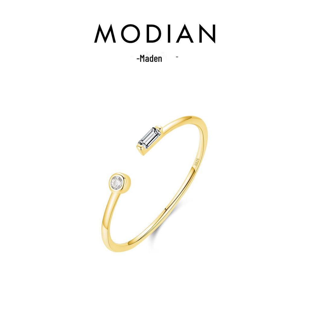 Регулируемое кольцо из стерлингового серебра S925 с микроинкрустацией цирконами - Стильное, Простое, Не тускнеет, Идеально для законодателей моды