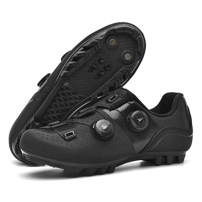 Cross-Border Plus-Size Lockless Cycling Shoes for Men & Women - Road & Mountain Bike Hard Sole