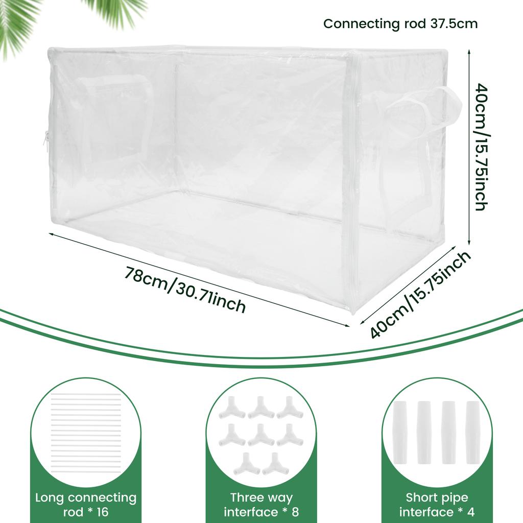 Прозрачная мини-теплица-палатка ПВХ Портативная Складная Маленькая Садовая Палатка для Растений для Посадки в Помещении и на Открытом Воздухе Защитный Чехол НОВЫЙ