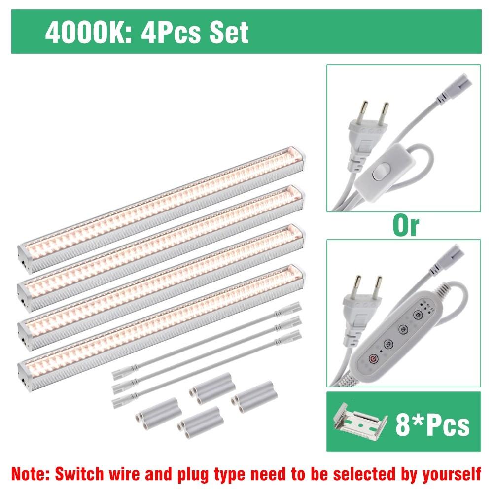 100-277V Household Full Spectrum Plant Light Tube Waterproof Indoor Plants Flower Seedling Growth Light LED Grow Light