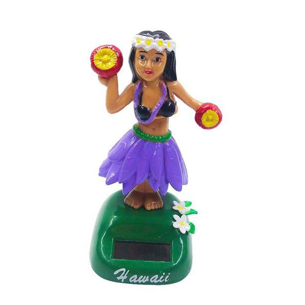 Toy Swinging Bobble Shaking Head Doll Dancing Hula Girl Solar Swinging Doll Swinging Hawaiian Girl