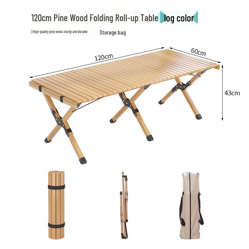 ZISIZ Outdoor Folding Camping Table & Chair
