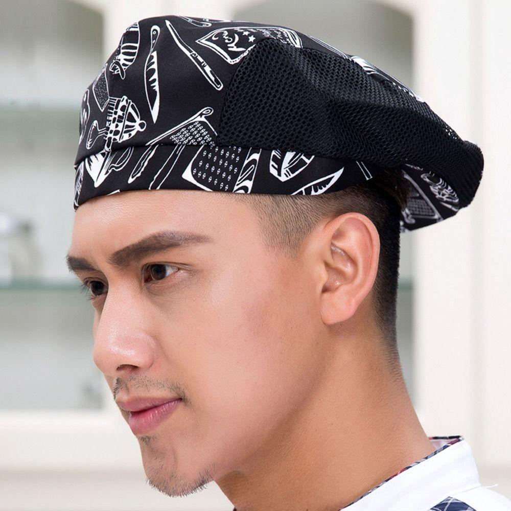 Кухонная выпечка Дышащая кулинарная гигиеническая шапочка для шеф-повара Ресторанные аксессуары Рабочая шапка Поварская шапочка