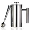 Best French Press Coffee Maker - Double Wall 304 Stainless Steel - Keeps Brewed Coffee or Tea Hot-3 Size with Sealing clip/Spoon