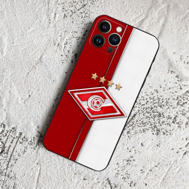 Русский Футбольный Чехол для Телефона Спартак Москва Для iPhone 14 Pro 13 Mini 11 12 Max Xr X Xs 7 8 Plus 6 Задняя Крышка