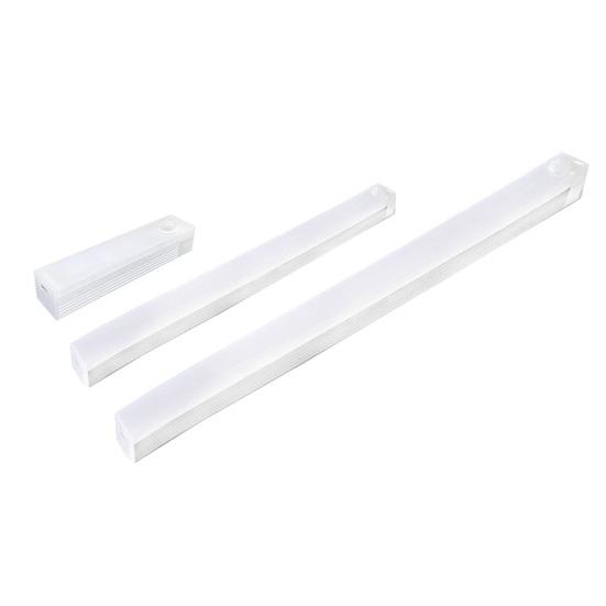 10/20/30СМ Светодиодный светильник с датчиком движения PIR, Перезаряжаемый через USB, Беспроводной ночник для спальни