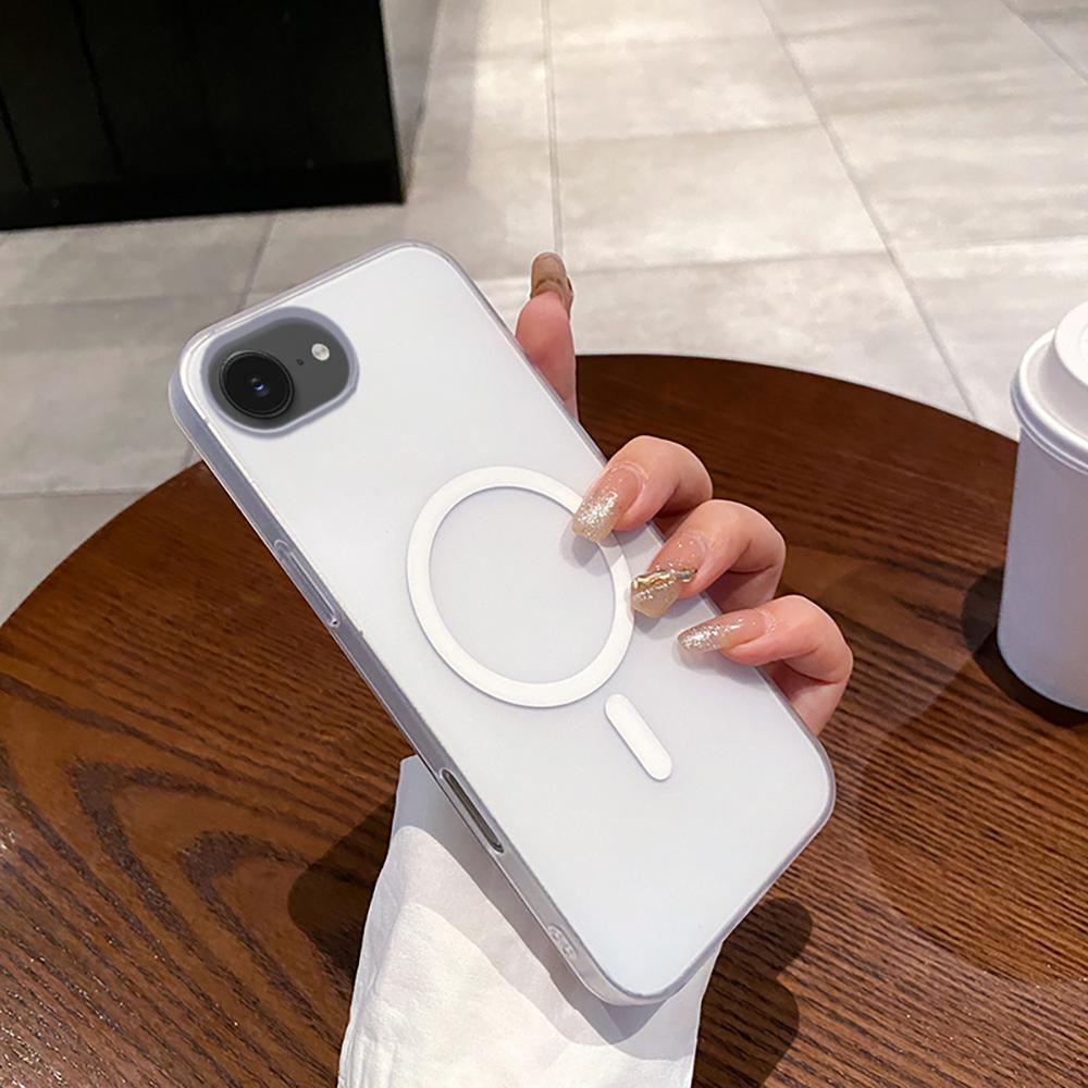 Чехол для iPhone 16e, совместимый с MagSafe, с точными вырезами, матовая поликарбонатная накладка для телефона