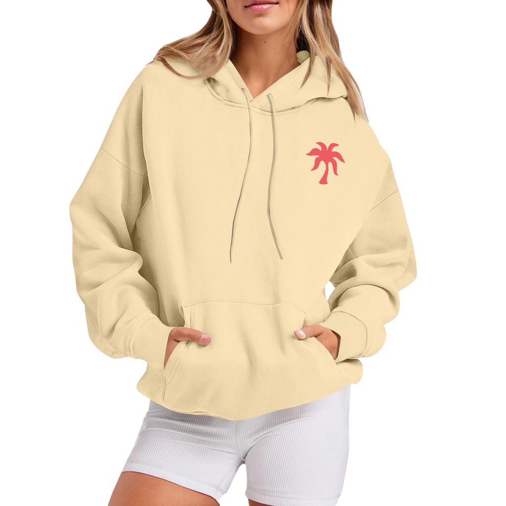 Женская мода, женский легкий пуловер с длинными рукавами и карманами, толстовка с капюшоном в стиле консервативного стиля