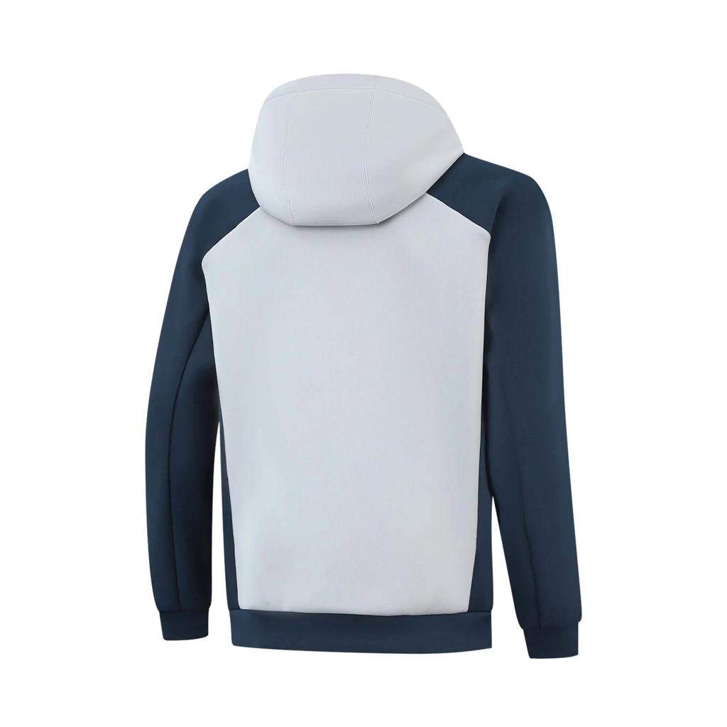 Серия групповых покупок Li Ning Толстовка с капюшоном на молнии, цветной блок, повседневная, простая, спортивная, удобная, универсальная, свободного кроя, мужская толстовка AWDV779-6